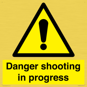 Danger shooting in progress
